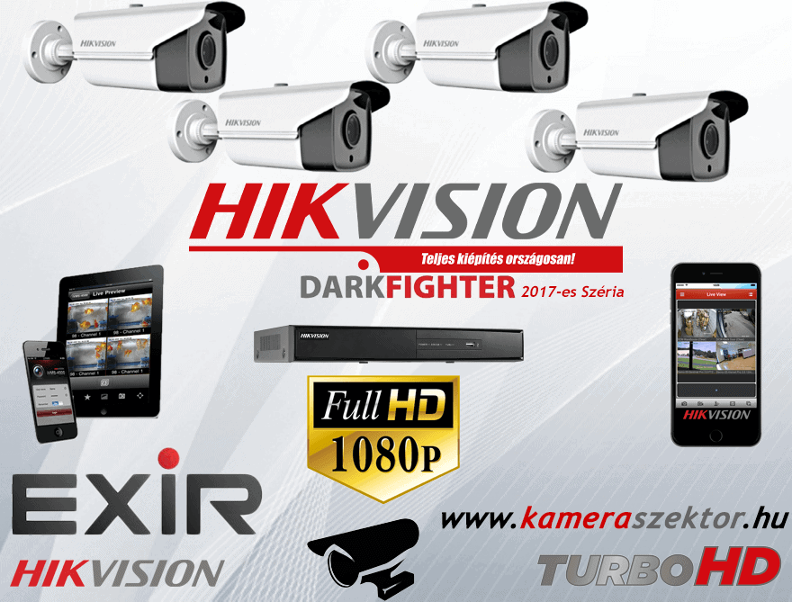 4 Kamerás Ipari TurboHD EXIR Csomag biztonsáig kamerák